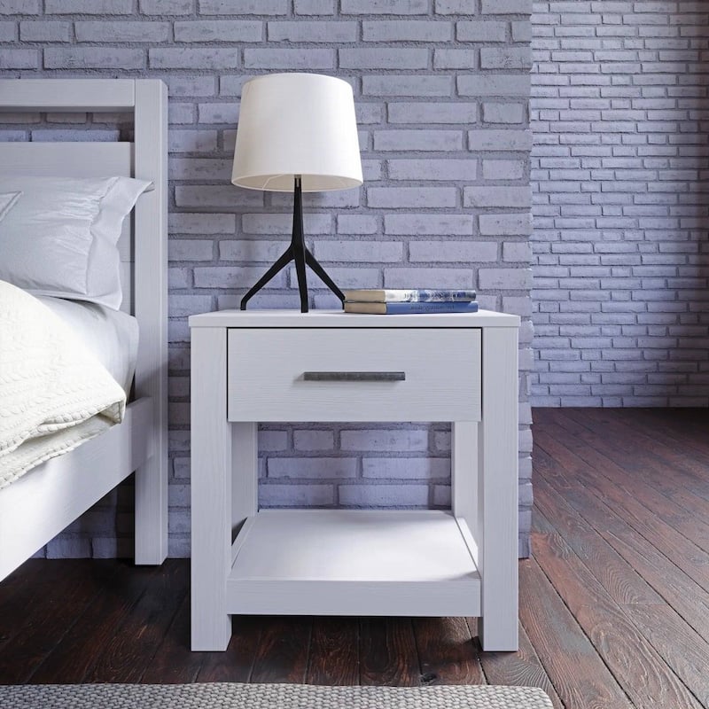 Modern Rustic 1 Drawer Nightstand Farmhouse Style