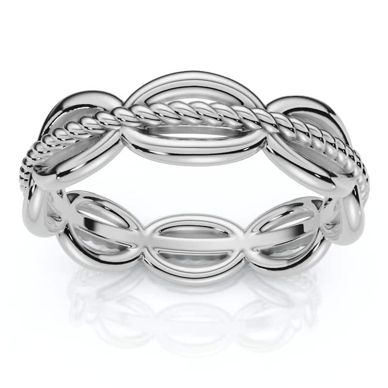 Bliss Diamond Gold or Platinum Angi Stackable Anniversary Wedding Band