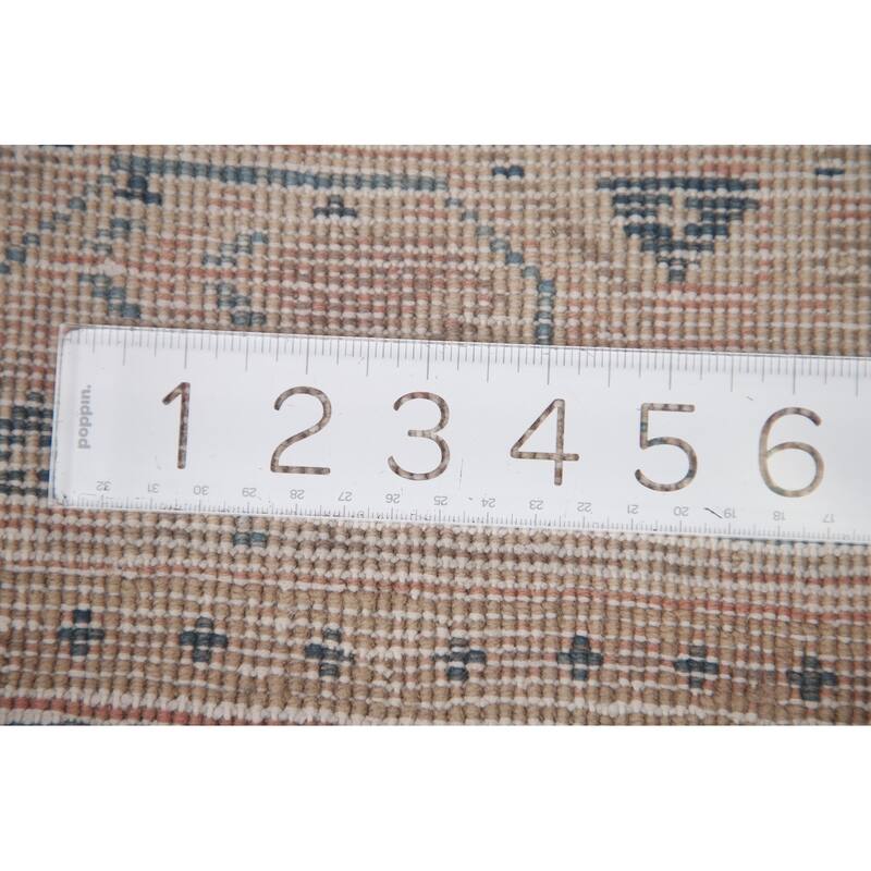 Hand Knotted Oriental 100% Wool Carpet Traditional All-Over Beige & Ivories Botemir Area Rug - 5' 10'' X 4' 11''