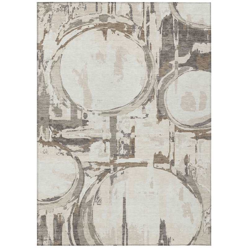 Machine Washable Indoor/ Outdoor Chantille Contemporary Rug