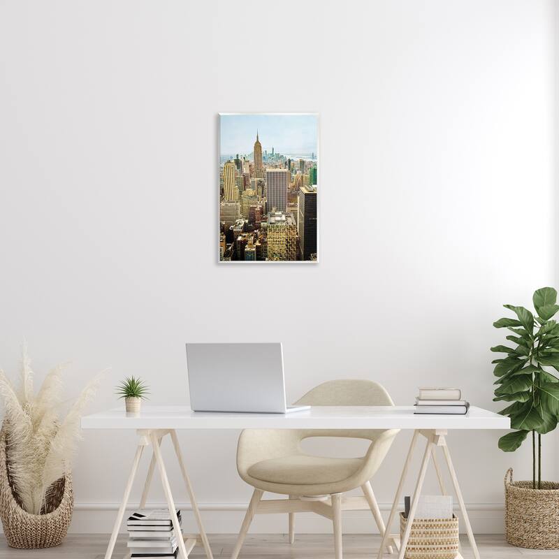 Stupell Overlooking Cityscape Buildings Wall Plaque Art Design By Seven Trees Design