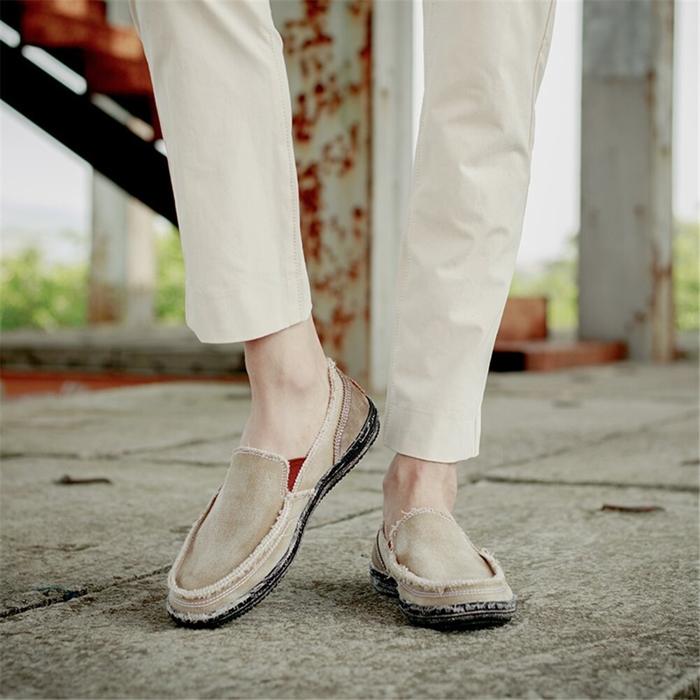 Shop Casmag Men S Casual Cloth Shoes Canvas Slip On Loafers