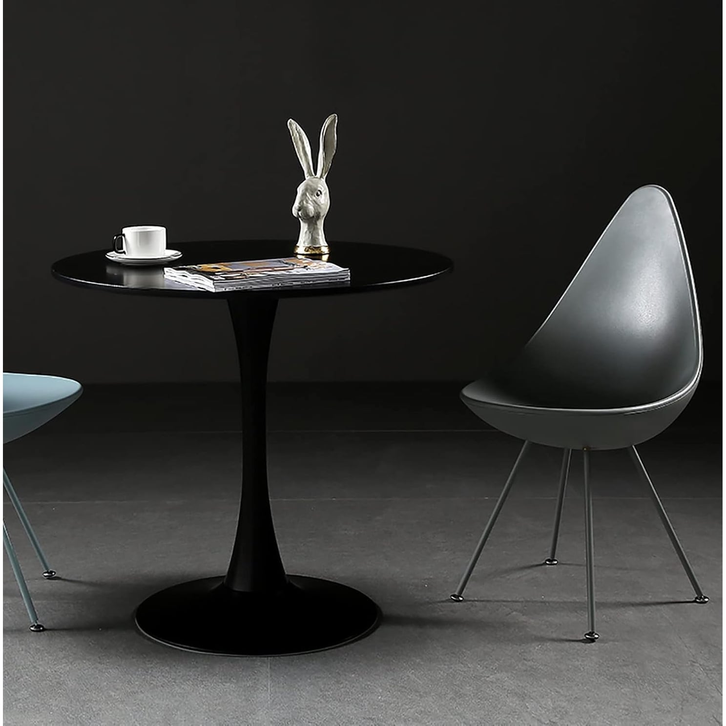 Black-Round-Table,Modern-