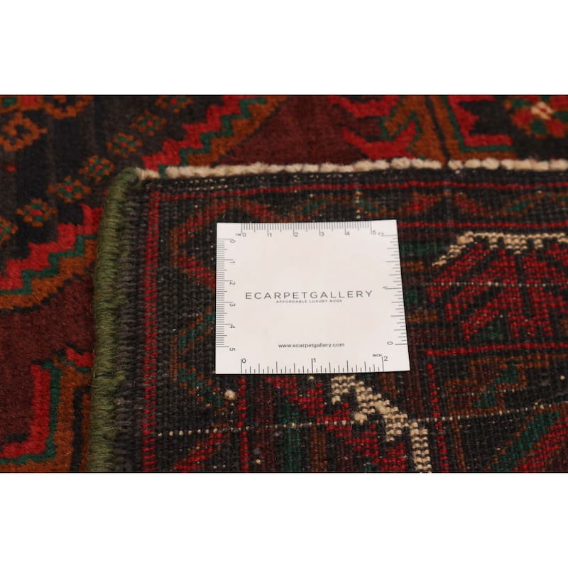 Teimani Red Rug 3'11" x 6'7" - 3'11 x 6'7
