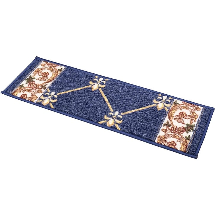 Stair Treads Fleur De Lis Floral Design Non Slip Backing, 8.5''X26''