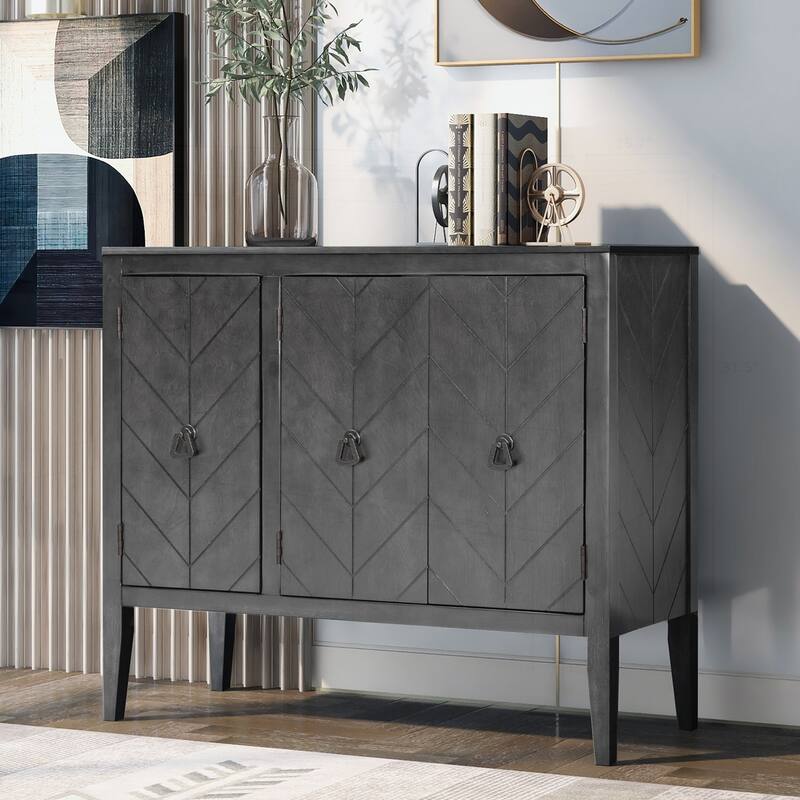 Versatile Adjustable Shelf Sideboard with Sturdy Legs