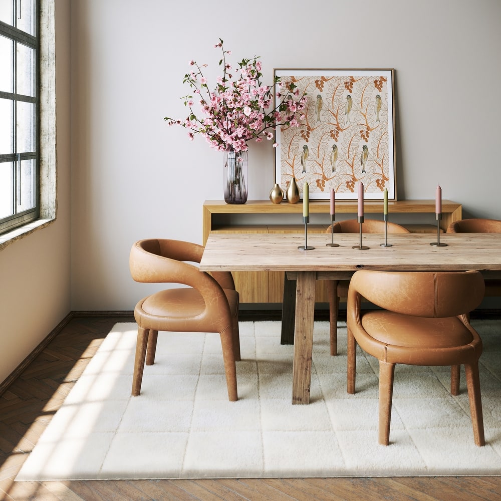 Padma Lakshmi Tessera Grid Plush Cloud Washable Rug