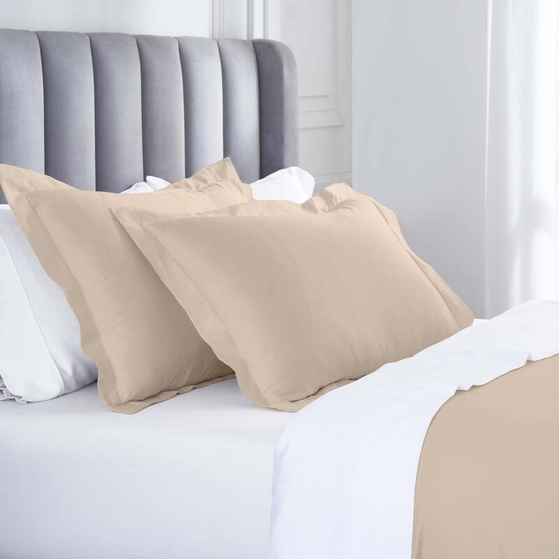 Superior Modal From Beechwood 400 Thread Count Solid Duvet Cover Set