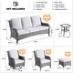 preview thumbnail 25 of 35, OVIOS 8-Piece Wicker Swivel Chair Patio Conversation Set