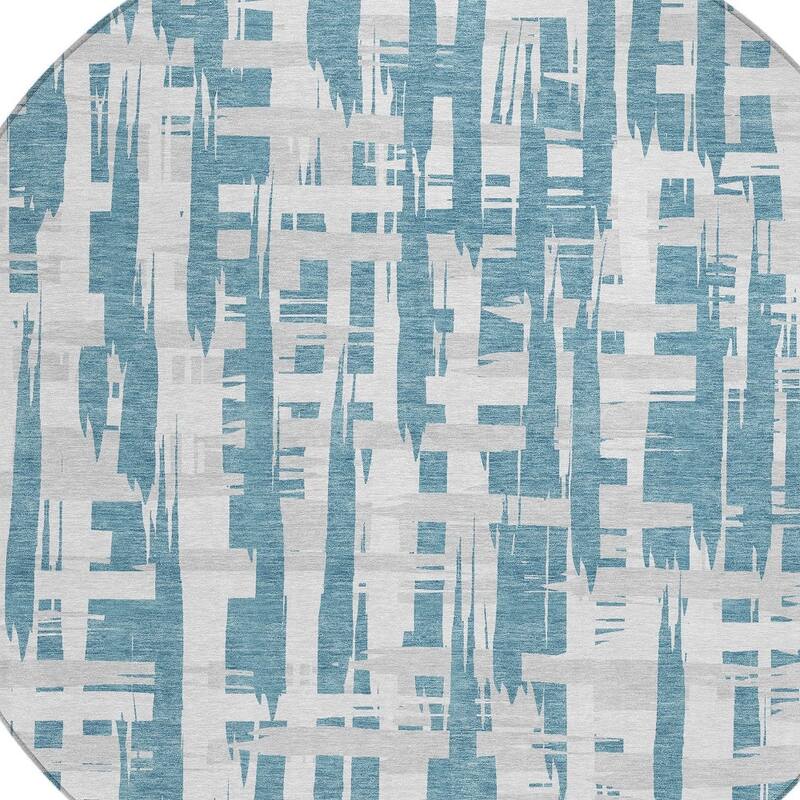 HomeRoots Striped Transitional Rectangle Outdoor Rug