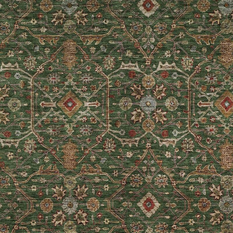 HomeRoots Floral Transitional Rectangle Outdoor Rug