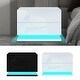preview thumbnail 2 of 13, 2-Drawers LED Modern Nightstand Bedside End Table Stand USB Charge