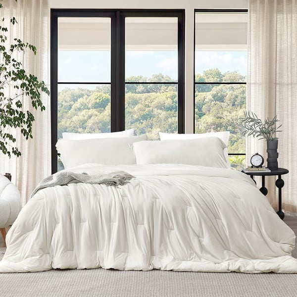slide 2 of 4, Cool It Bae - Coma Inducer® Oversized Comforter Set - Frosty Taupe Queen