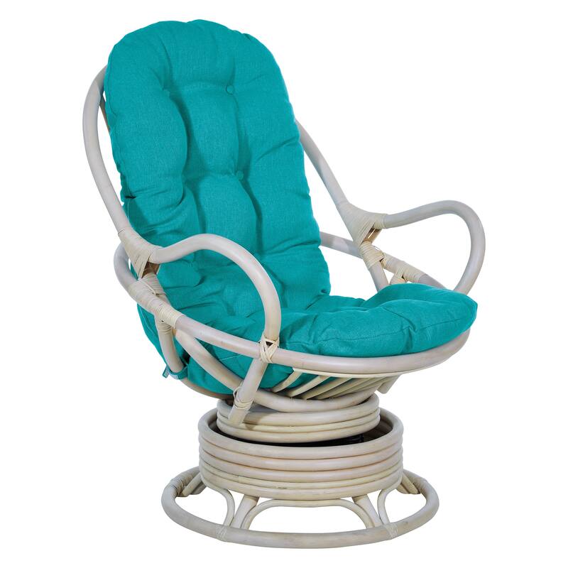Rattan Swivel Rocker Chair