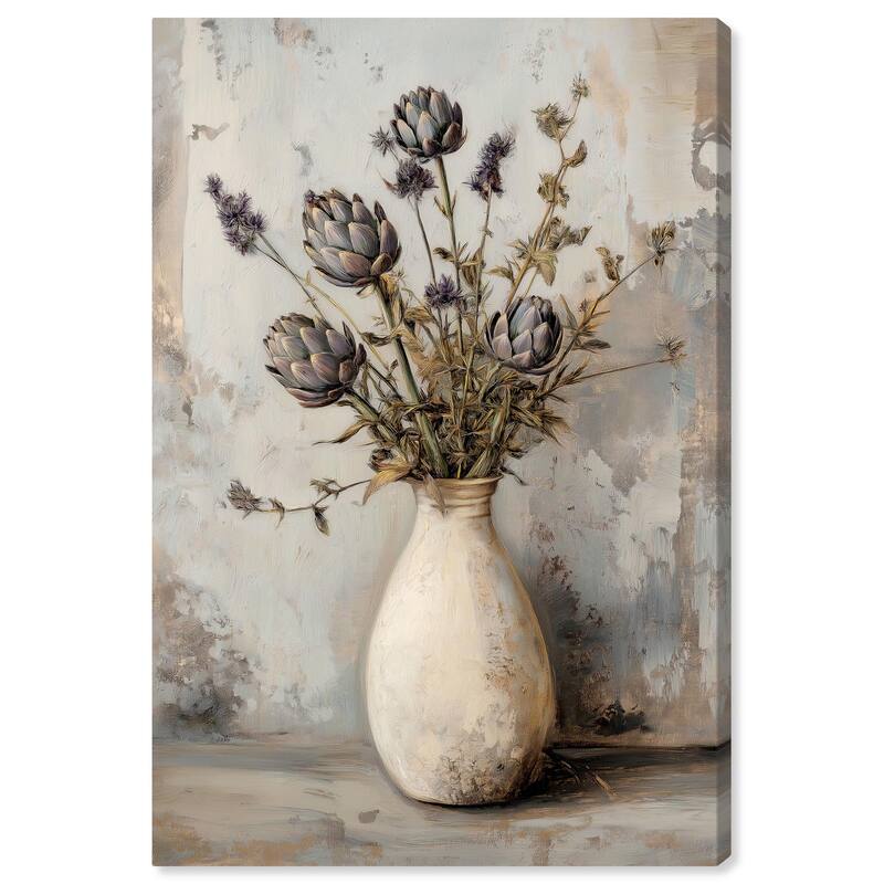 Artichoke Glory Canvas by Art Remedy, Gallery Wrapped - 24" x 36"