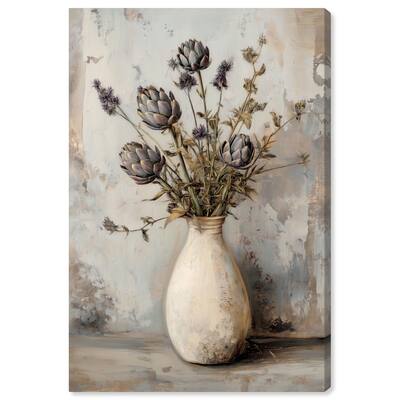 Artichoke Glory Canvas by Art Remedy, Gallery Wrapped