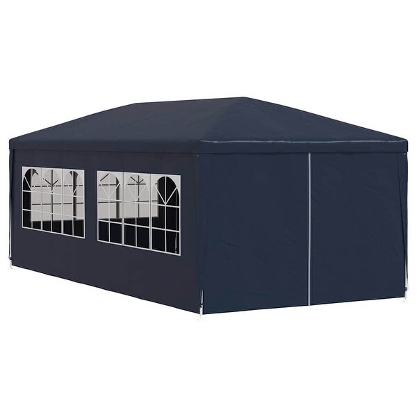 vidaXL パーティーテント 3m x 3m ネイビー vidaXL Party Tent 10'x20' Blue - Bed Bath & Beyond - 25736642