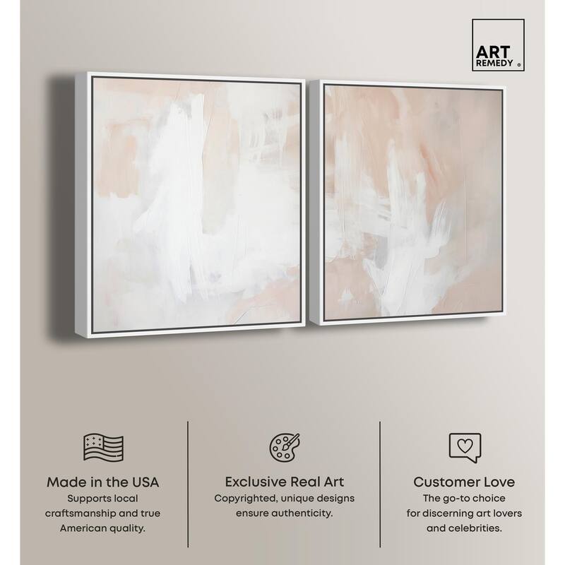 Opalescent Hues I Canvas Set of 2 by Art Remedy