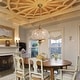 preview thumbnail 29 of 33, Retro French 4/5-Light Antique Brass Globe Crystal Chandelier Kitchen Island Pendant