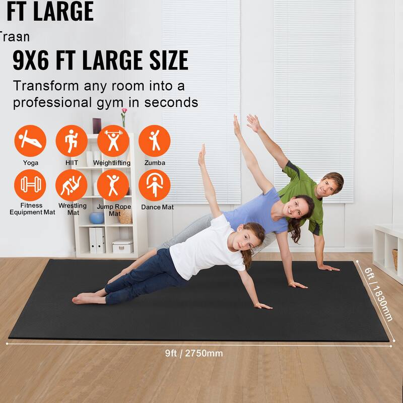High Density Yoga Mat for Men & Women Pilates & Floor Workouts