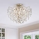preview thumbnail 9 of 24, Jojospring Dalia Elegant Indoor 3-light Crystal Flush Mount 15.8 inches in diameter and 11.8 inches in height Brushed Champagne