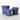6"H Sullivans Provincial Design Indigo Pots Set of 3, Blue