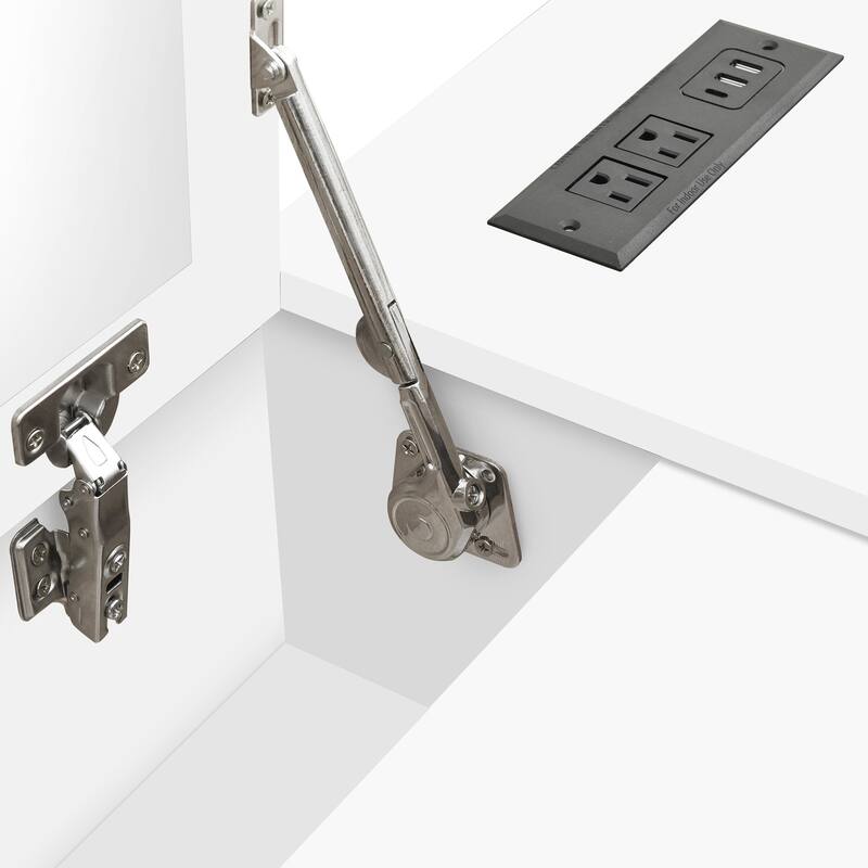 Full Size White Wooden Platform Bed with Drawers, Shelves, and Dressing Table