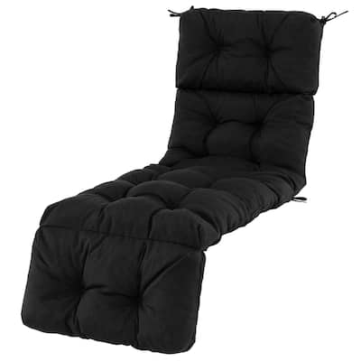 Gymax 73'' Lounge Chaise Cushion Padded Recliner Cushion