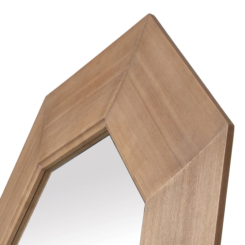 SAFAVIEH Couture Lacarlo 43.7-inch Octagon Wood Mirror - 43.7"W x 1.6"D x 43.7"H