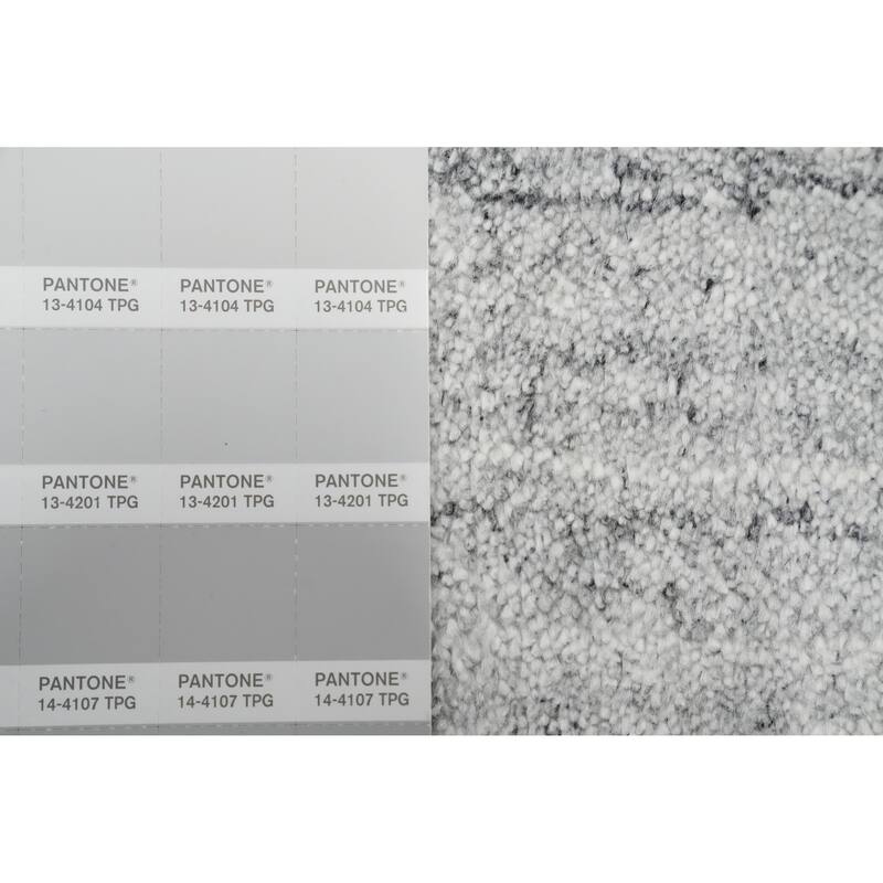 Hand Knotted Oriental 100% Wool Carpet Tribal Geometric Greys & Charcoal Gabbeh Area Rug - 7' 7'' X 5' 3''