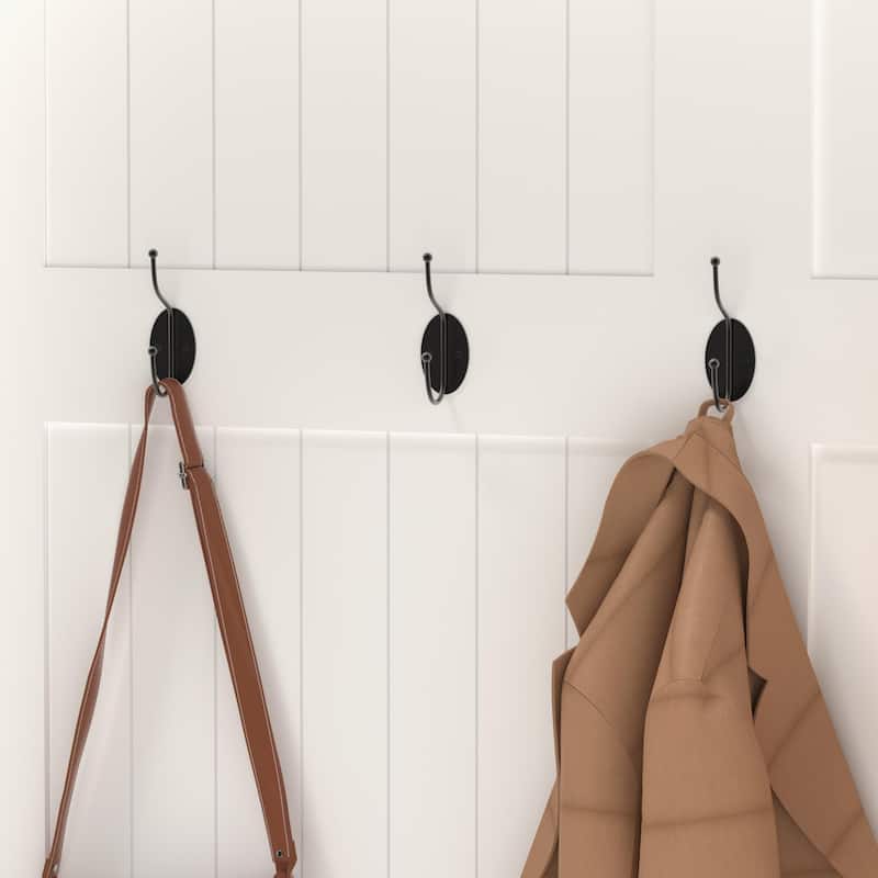Entryway Bench with Standing Coat Rack, Hall Tree with Shoe Storage
