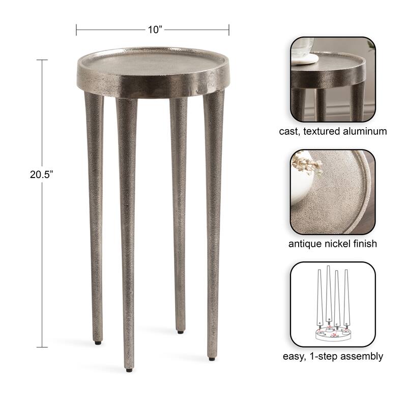 Kate and Laurel Rava Metal Drink Table