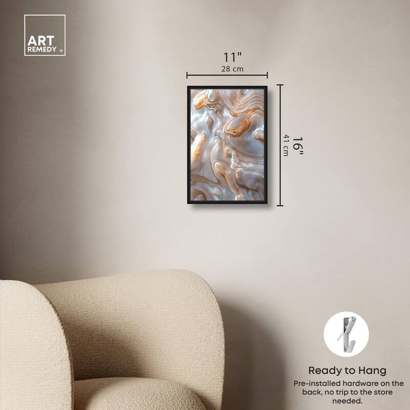 Fluid Preciousness I Canvas by Art Remedy