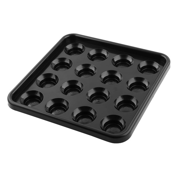 Square 16 Compartments American Billiard Ball Tray Carrying Case Holder Black. Opens flyout.