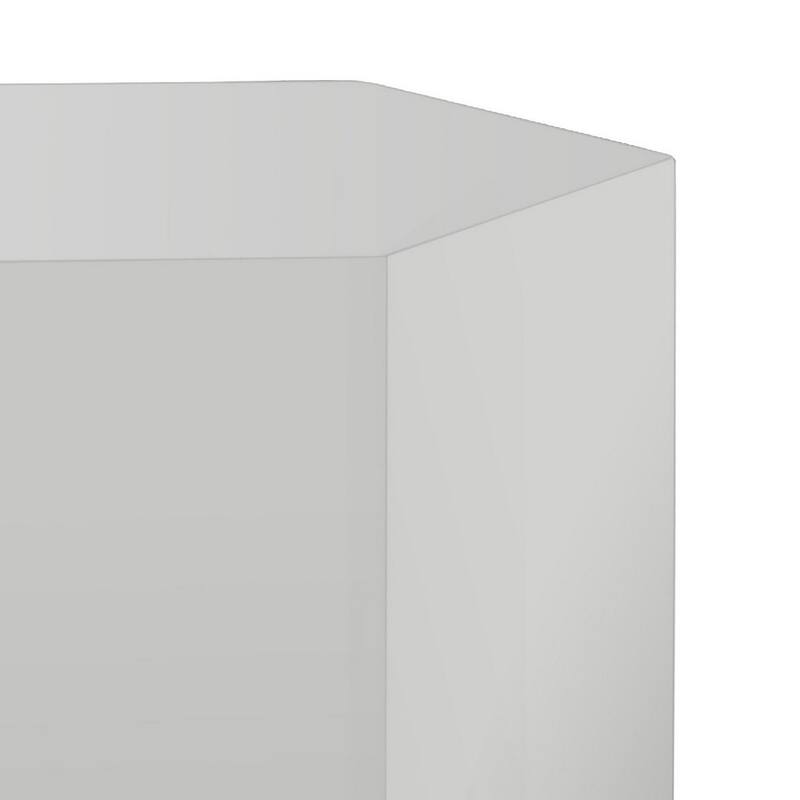 9 in. Light Gray Rectangle Wood End Table, Sturdy Build End Side Table for Living Rooms