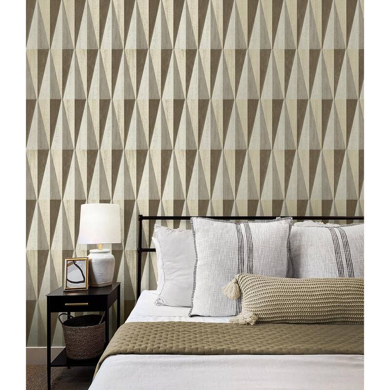 Harry & Grace Pieced Diamonds Peel and Stick Wallpaper