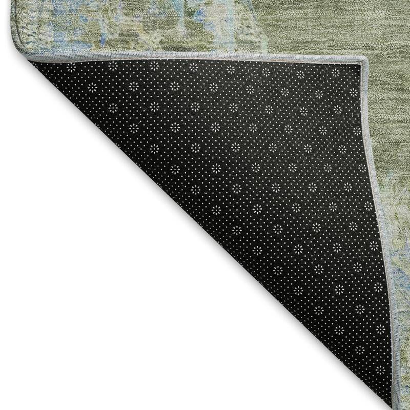 Machine Washable Indoor/ Outdoor Traditional Tabriz Chantille Rug