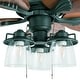 preview thumbnail 4 of 5, Copper Grove Khust 52-inch Aged Bronze LED Ceiling Fan with Hand-carved Blades and 3-speed Remote