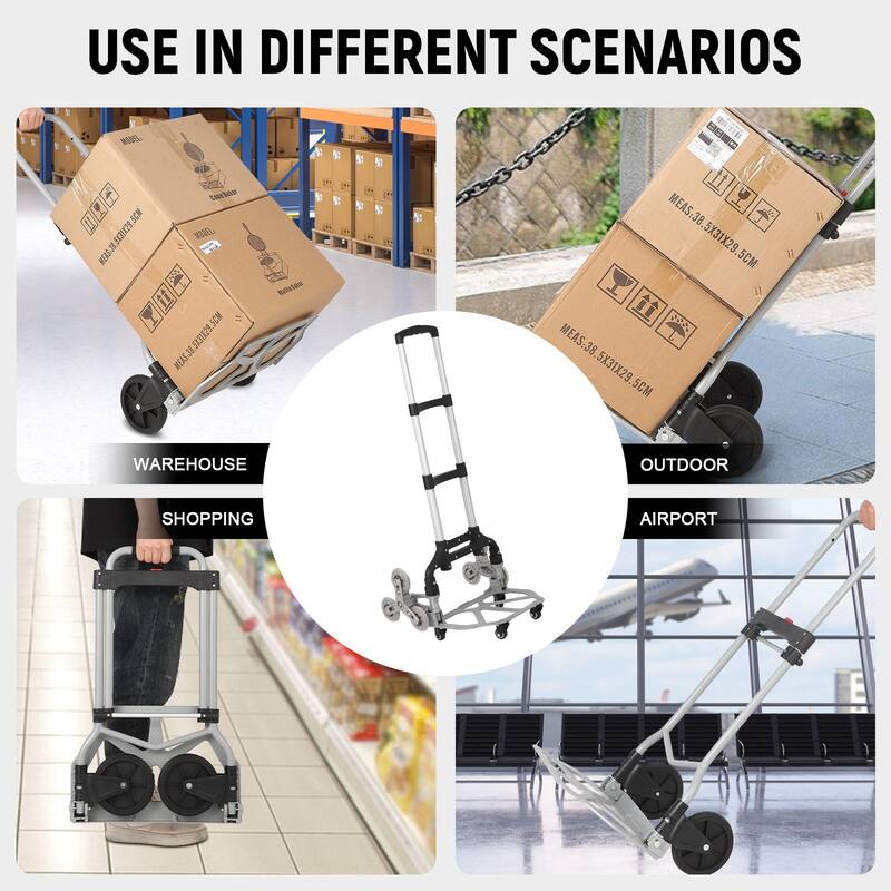 Heavy Duty Utility Cart 165 lbs Capacity Portable Foldable