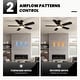 preview thumbnail 8 of 19, Industrial Led Ceiling Fan With Lights And Remote, Modern Black And Gold Flush Mount Ceiling Fan With 5 Blades