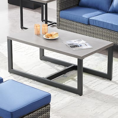 Gymojoy Modern Metal Outdoor Coffee Table/ Side Table