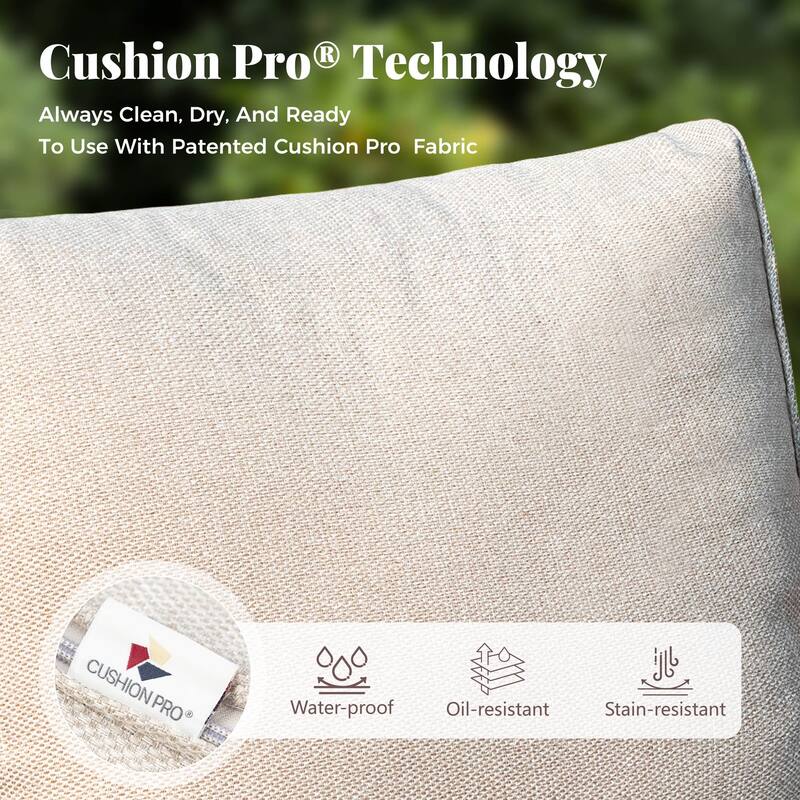 MAISON ARTS Outdoor Sectional Patio Furniture Sets - 5, 6, or 8-Piece Options with Classic Rope PE Rattan and Coffee Table