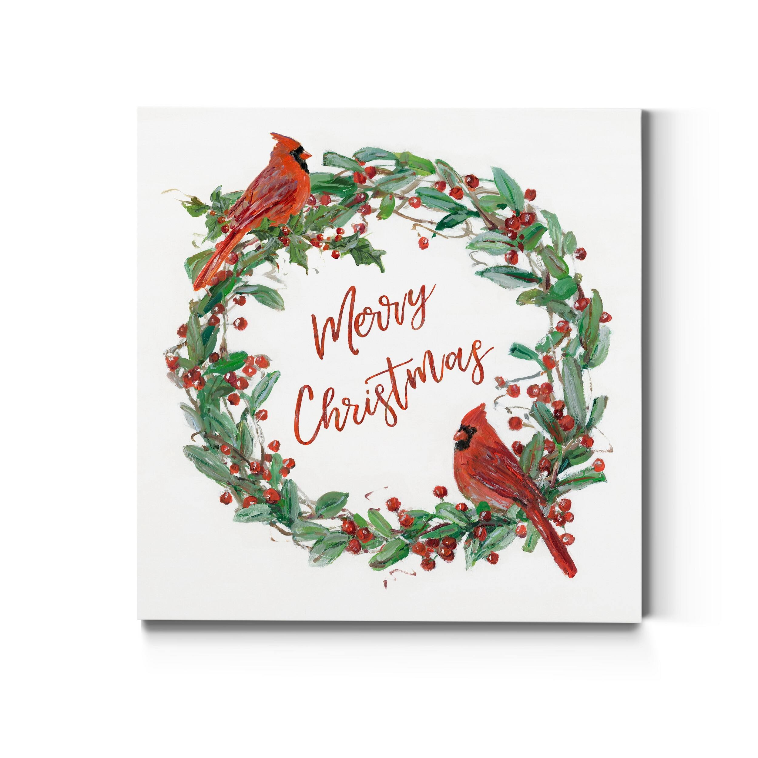 wreathPremium Gallery Wrapped Canvas Ready to Hang Bed Bath