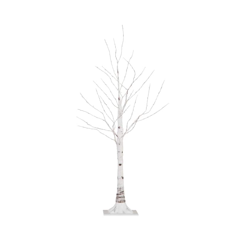 Pre-Lit Artificial Birch Christmas Tree - 3' - Warm White LED Lights