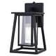 preview thumbnail 1 of 8, Vaxcel Lighting Blackwell 12" Tall Outdoor Wall Sconce Matte Black