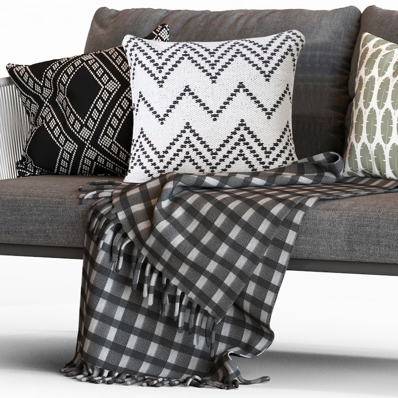 Sevita Modern Woven Chevron Throw Pillow