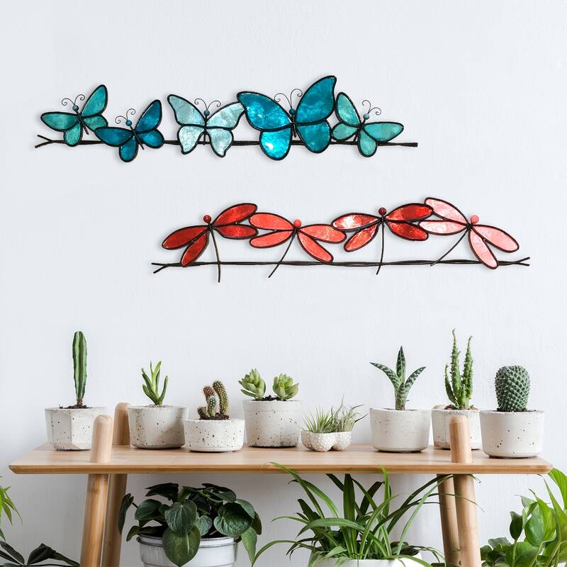 Butterflies On A Wire Wall Decor Brown (m2020 br)