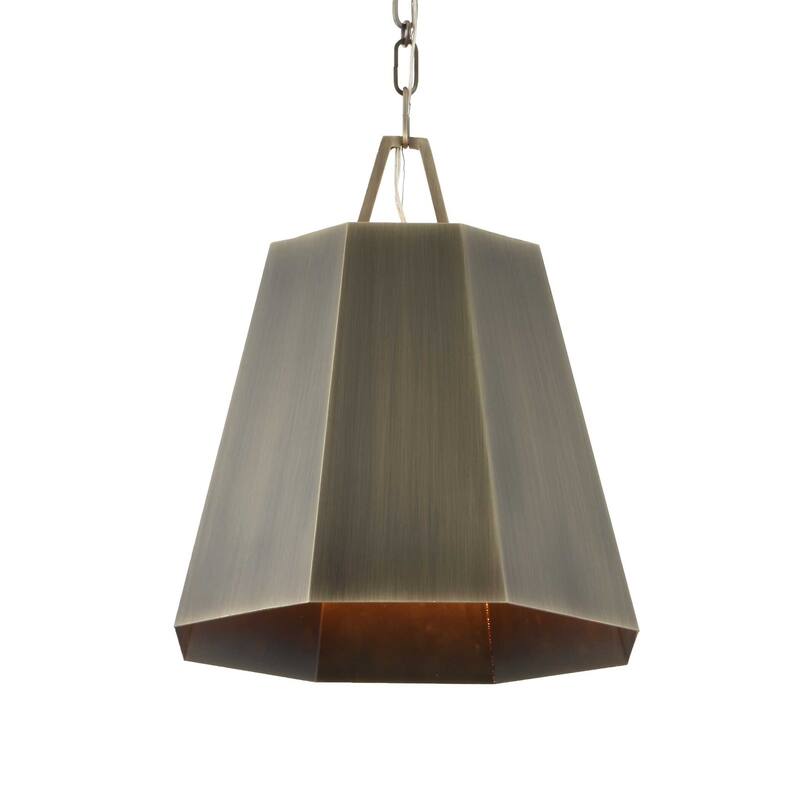 Uttermost Granada 1 Light Hexagon Pendant - 15"W x 15"D x 16"H