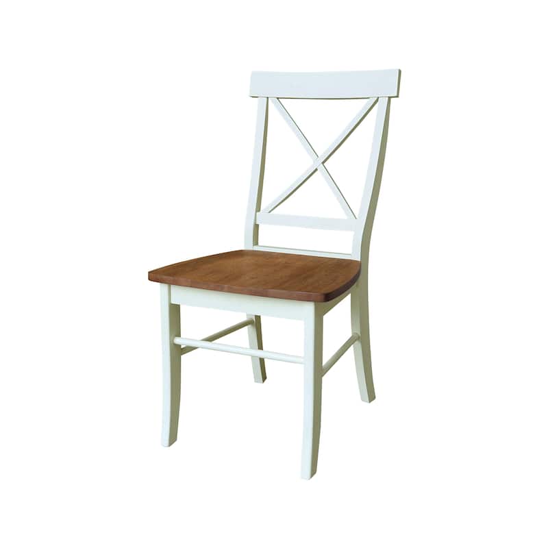36 in Round Extension Dining Table with 12 in Leaf and Dining Chairs