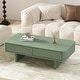 preview thumbnail 1 of 22, Manhattan Comfort Ella 47" Coffee Table Sage Green
